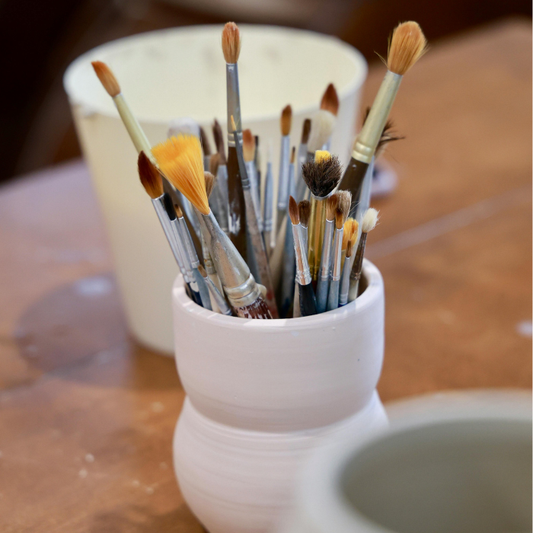 Pottery Painting with Glazed & Confused